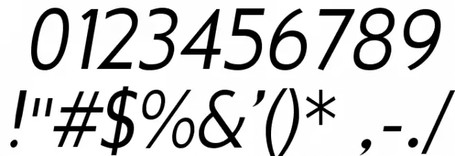 GilliusADFNo2-Italic Font OTHER CHARS