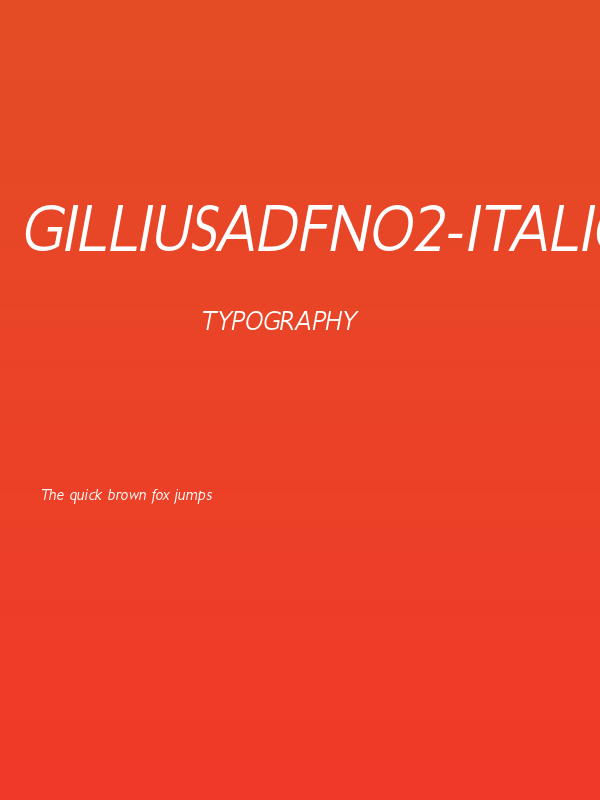 GilliusADFNo2-Italic Poster