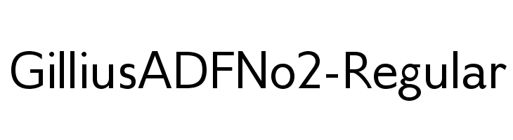 GilliusADFNo2-Regular Font
