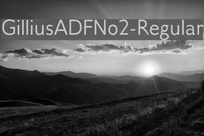 GilliusADFNo2-Regular Font examples