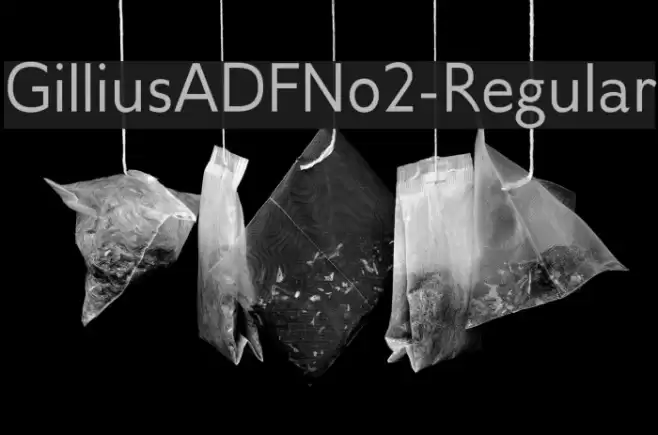 GilliusADFNo2-Regular Font examples