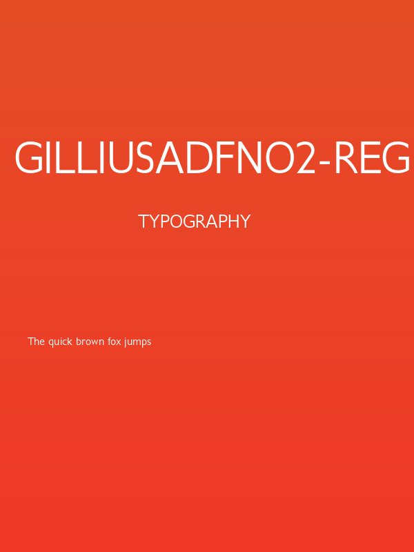 GilliusADFNo2-Regular Poster