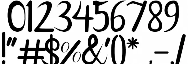 Gilliy Font OTHER CHARS