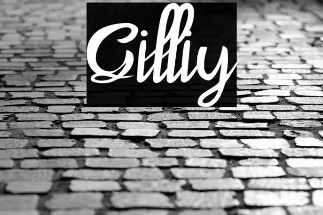 Gilliy Font examples