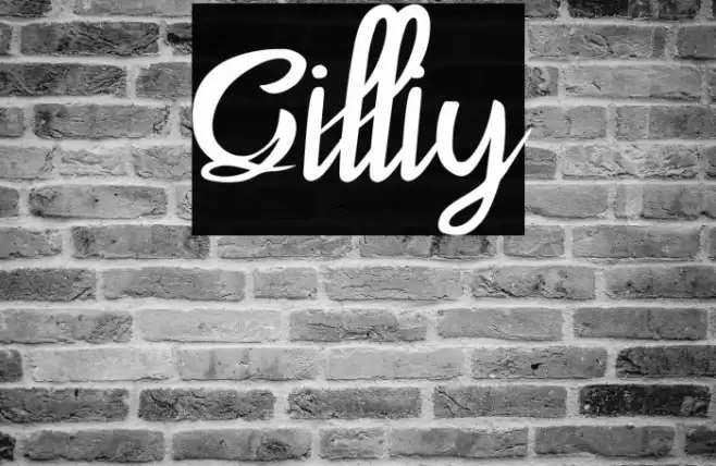 Gilliy Font examples