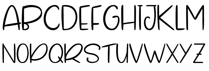 Gillmore Font LOWERCASE