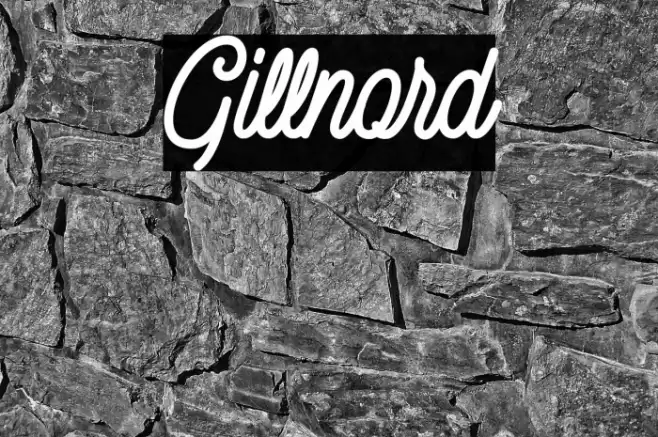 Gillnord Font examples