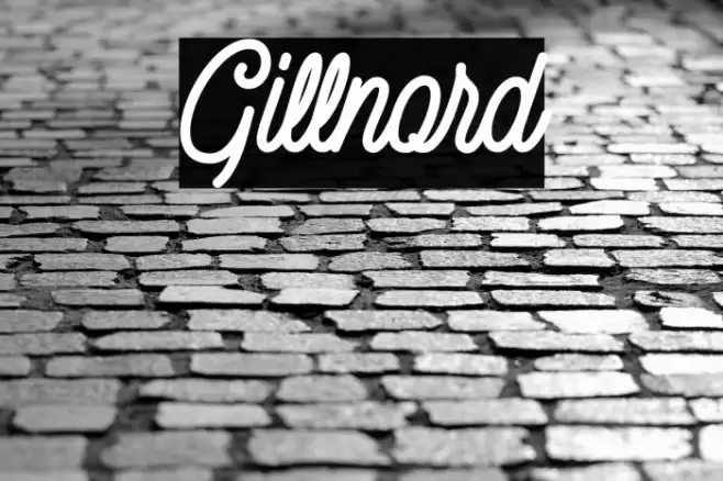 Gillnord Font examples