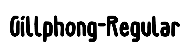 Gillphong-Regular  Frei Schriftart Herunterladen