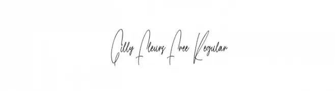 Gilly Fleurs Free Regular  font caratteri gratis