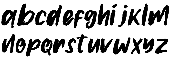 Gilmoore Rough Font LOWERCASE