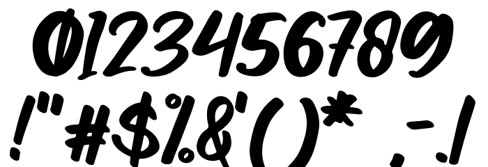 Gilmoore Font OTHER CHARS