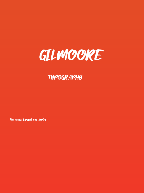 Gilmoore Poster