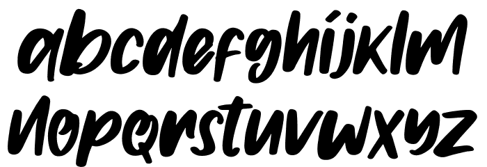 Gilmoore Font LOWERCASE