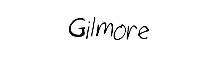 Gilmore フォント