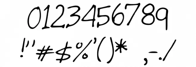 Gilmore フォント その他の文字