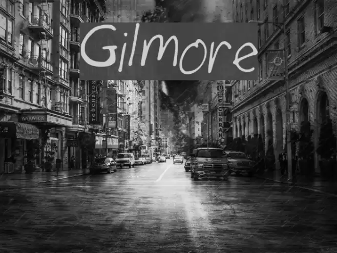 Gilmore フォント examples