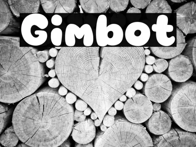 Gimbot Font examples