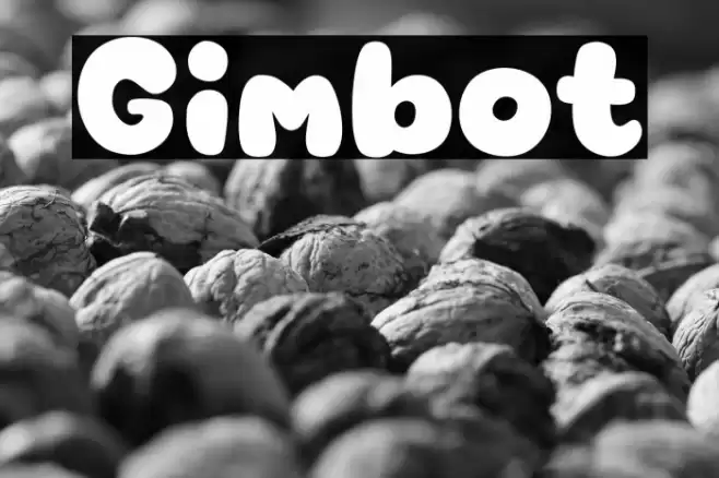 Gimbot Font examples