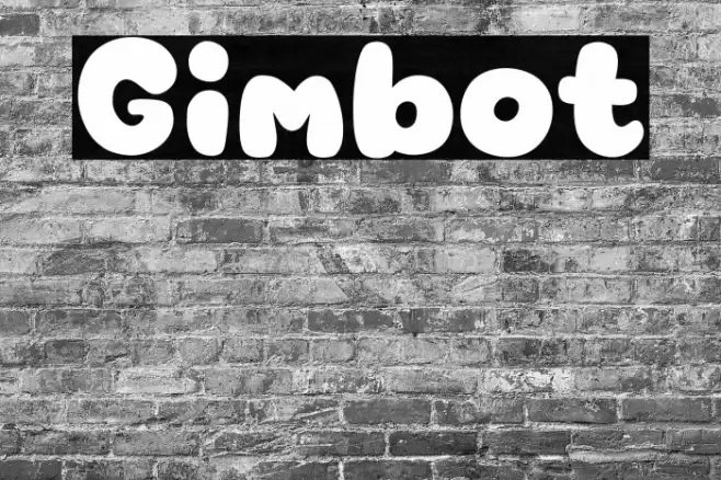 Gimbot Font examples