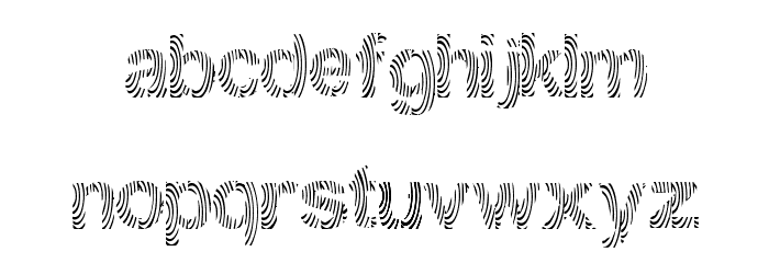 Gimcracks Font LOWERCASE