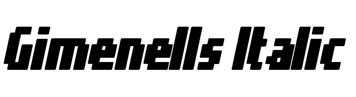 Gimenells Italic Font