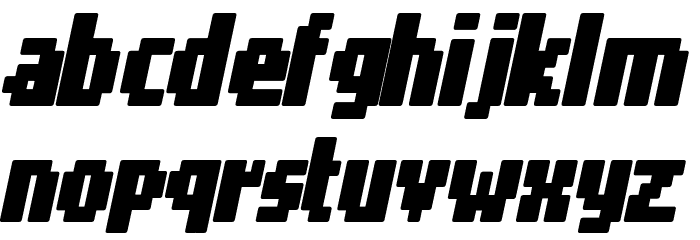 Gimenells Italic Font LOWERCASE