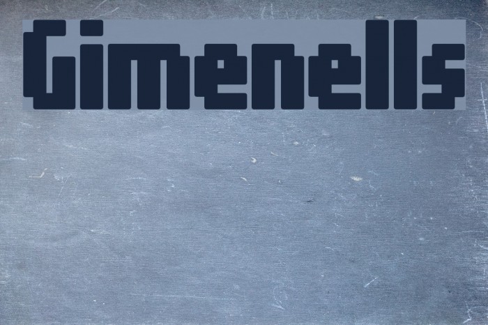 Gimenells Font examples