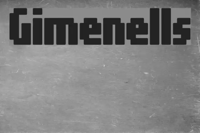 Gimenells Font examples