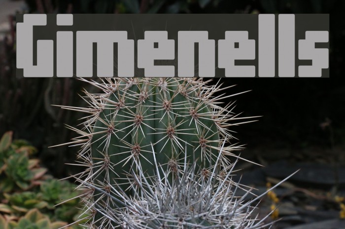 Gimenells Font examples