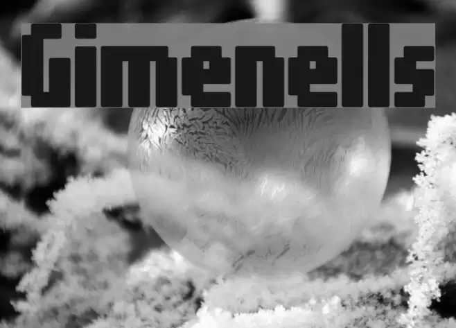 Gimenells Font examples