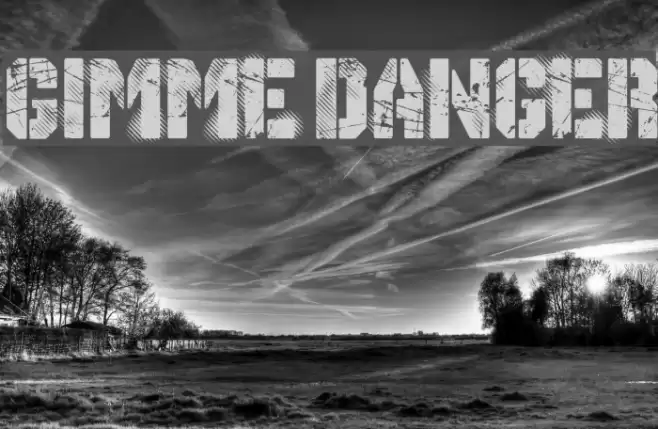 Gimme Danger Font examples