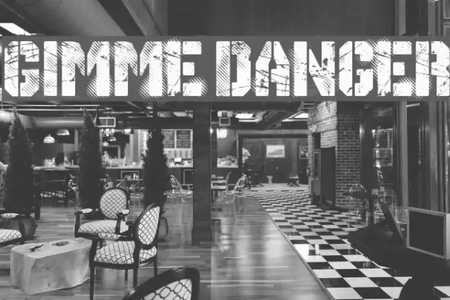 Gimme Danger Font examples