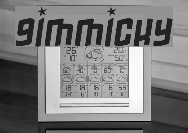 Gimmicky Font examples