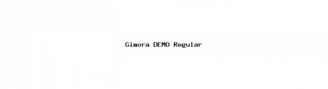 Gimora DEMO Regular Шрифта