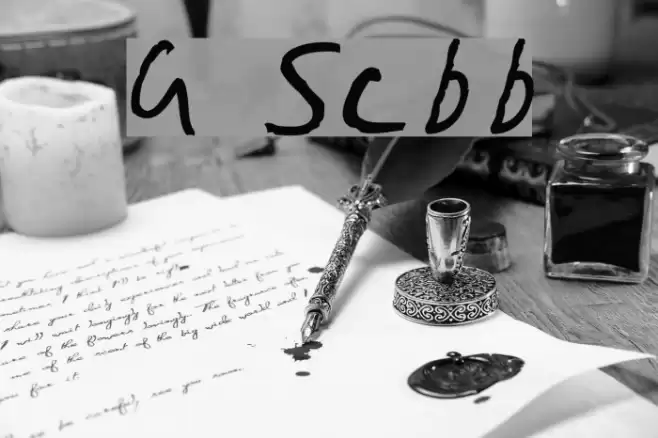 Gimp Scribble Font examples