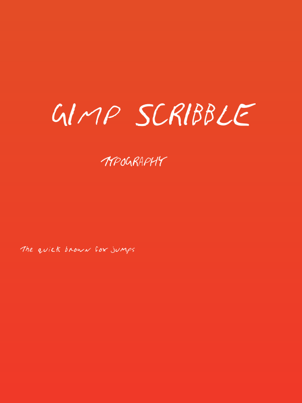 Gimp Scribble Poster
