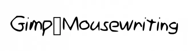 Gimp_Mousewriting  baixar fontes gratis