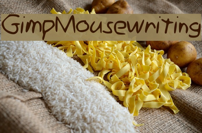 Gimp_Mousewriting Example 2