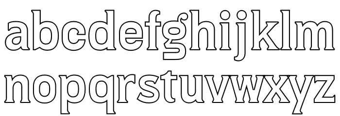 Gin And Tonic Out PERSONAL Regular Font LOWERCASE