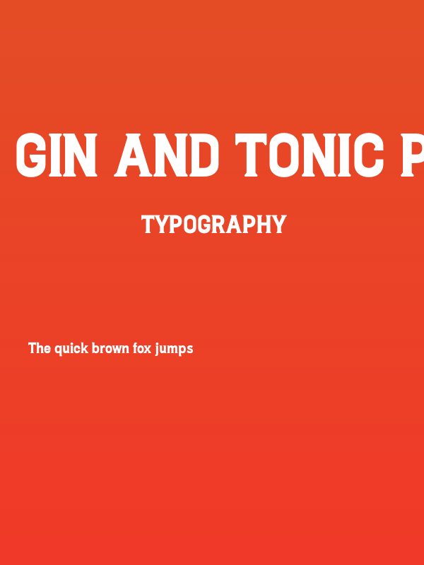 Gin And Tonic PERSONAL USE Regular Poster