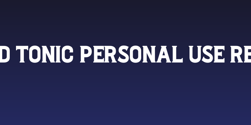 Gin And Tonic PERSONAL USE Regular Social Header