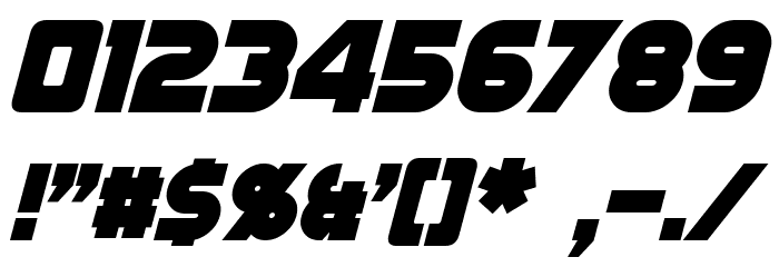 Gin Rai Italic Font OTHER CHARS