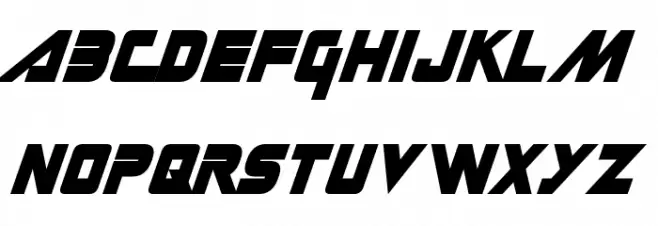 Gin Rai Oblique Шрифта ВЕРХНИЙ