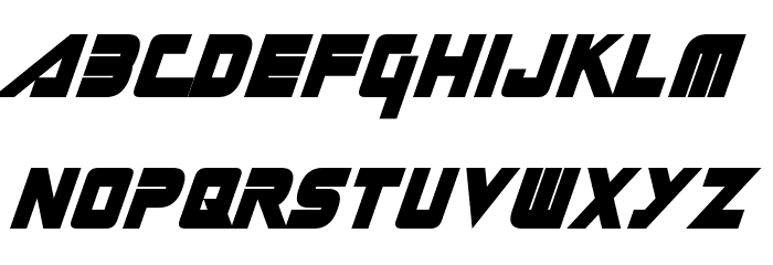 Gin Rai Oblique Font LOWERCASE
