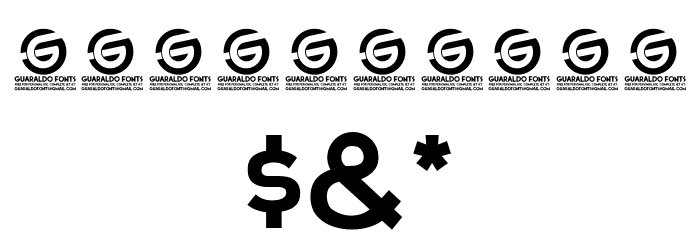 Gin and Soda Personal Use Font OTHER CHARS