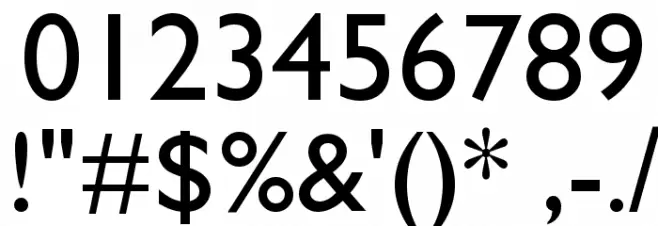 Gin Font OTHER CHARS