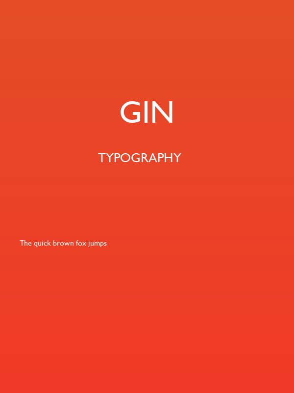Gin Poster