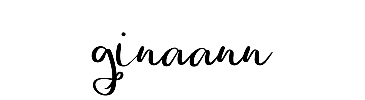 Gina Ann  Frei Schriftart Herunterladen