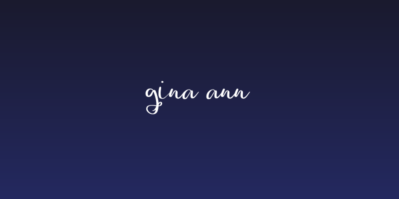 Gina Ann Social Header